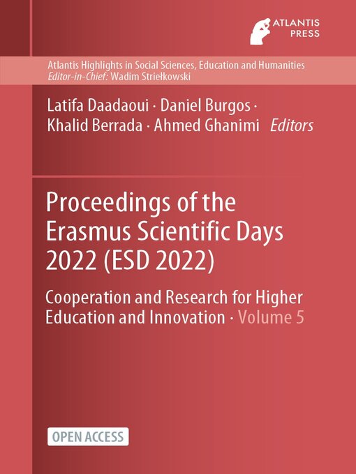 Title details for Proceedings of the Erasmus Scientific Days 2022 (ESD 2022) by Latifa Daadaoui - Available